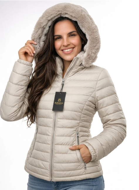 Jaqueta Bobojaco Feminina Peluciada Puffer Forrada